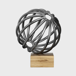 Black Steel Metal Sphere